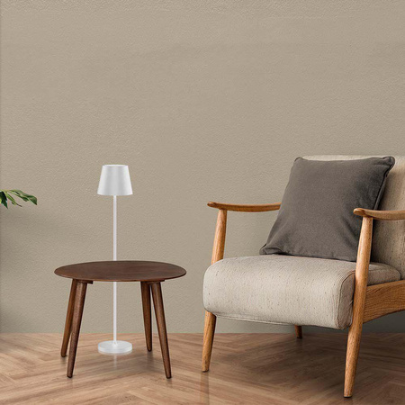 Lampa Podłogowa V-TAC 4W LED Biała IP54 Ładowalna VT-7544-W 3000K 300lm