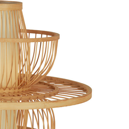 Rattanowa lampa wisząca Astra naturalna 1xE27 Boho