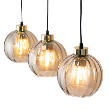 Lampa wisząca DEVI Amber 3xE27 listwa 