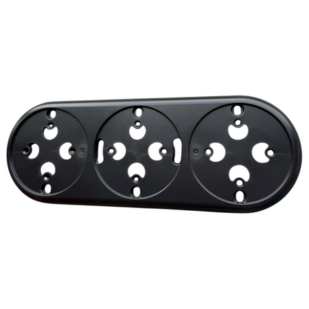 Ramka potrójna do montażu natynkowego Loftica Art czarna