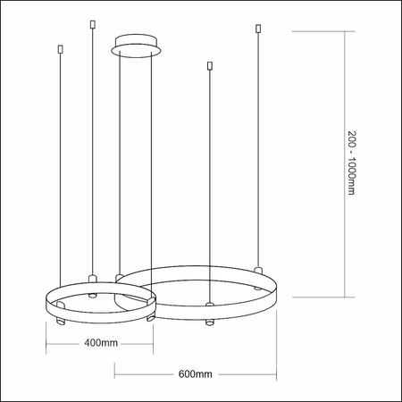 Lampa wisząca ELEGANCE 72W LED