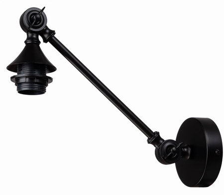 Kinkiet regulowany metalowy Rustic czarny E27