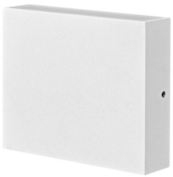 Kinkiet zewnętrzny LED CHICAGO kwadrat pojedyńczy biały