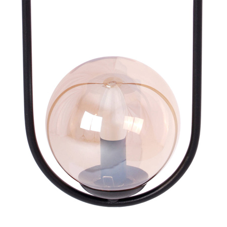 Efektowna lampa wisząca z bursztynowymi kloszami K-5121 z serii VENTA