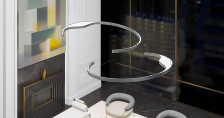 Oprawa MI-MOON, zwieszana, 83W, 4000K, bez zasilacza, 24VDC, IP20, biały lakier mat RAL9010