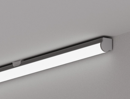 Zaślepka końcowa do profilu PIKO-45-R  czarna KLUŚ 