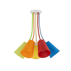 Tk Lighting WIRE COLOUR lampa sufitowa 5xE27