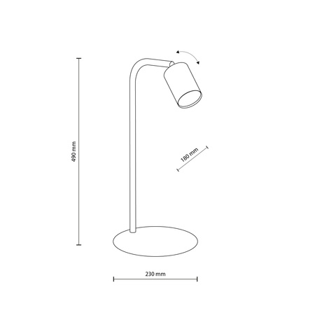 Lampka nocna LOGAN White 1xGU10