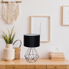 Lampka nocna BASKET BLACK druciana 1xE27 czarna