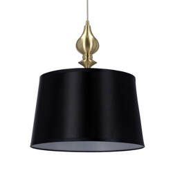 Lampa wisząca Prima 1xE27 czarny abażur