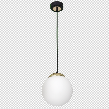 Lampa wisząca SPARTA WHITE / GOLD 1xE27