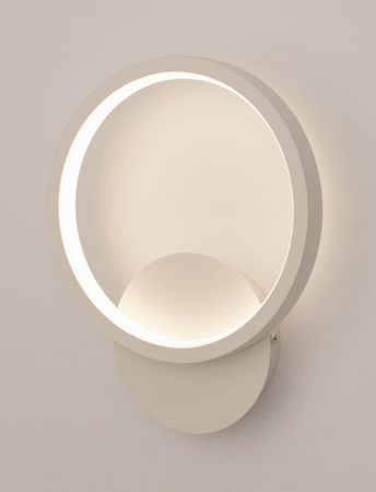 Nowoczesny kinkiet Lumino biały okrąg modern LED 12W 4000K