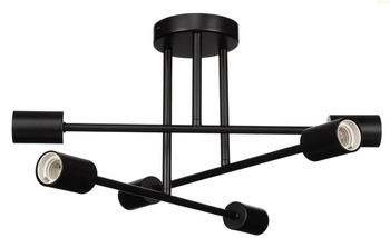 Lampa sufitowa Multi Patyczak czarna 6xE27