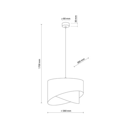 Lampa wisząca GRANT Black 1xE27