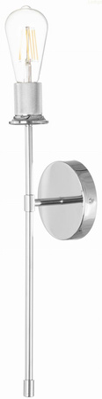 Kinkiet metalowy Madrid Long satynowy 1xE27