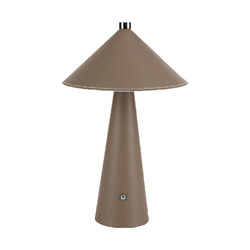 Lampka Biurkowa Nocna V-TAC 3W LED 33cm CCT Ładowanie USB-C Ściemnianie Brązowa Skóra