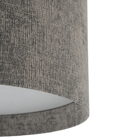 Nowodvorski Lampa sufitowa plafon LAGO S tkanina  2xE27 wys.20cm szer.35cm | Szary 11679