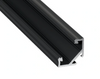 Profil do taśm LED kątowy czarny 1m zestaw z przesłoną