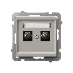 Ospel Sonata Kaszmir Gniazdo ekwipotencjalne podwójne GPE-2R/m/82