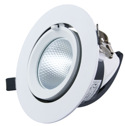 Oprawa podtynkowa regulowana Led 20W 4000K reflektor do podświetlania witryn biały