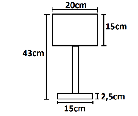 Lampka nocna stołowa z abażurem Oro szara