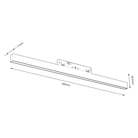 Magnetic track 10mm 20W 3000-6000K