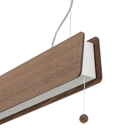 Nowodvorski Lampa wisząca regulowana z włącznikiem drewniana OSLO LED 90 