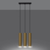 Lampa Wisząca LAGOS 3 złoty połysk