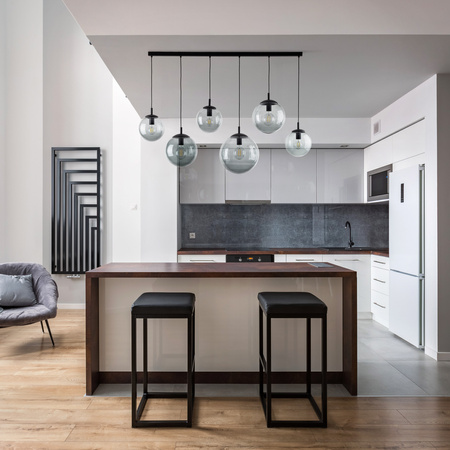 Lampa wisząca ESME Graphite 6xE27 listwa