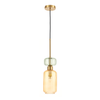 Szklana lampa wisząca MOLLY AMBER 1xE14