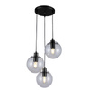 Puerto 3 lampa wisząca czarna LP-004/3P BK