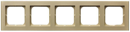 Ramka pięciokrotna Sonata Ospel Szampański złoty IP20