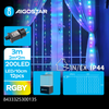 Kurtynka świetlna 200 LED RGB IP44 2mx2m