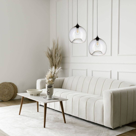 Lampa wisząca szklana przezroczysta ONYX 20cm