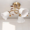 Lampa sufitowa potrójna plafon z kryształkami 3xE27