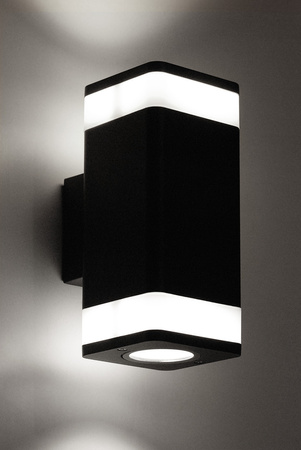 Podwójny kinkiet elewacyjny, z trzonkiem GU10 K-8207 z serii TAMIZA