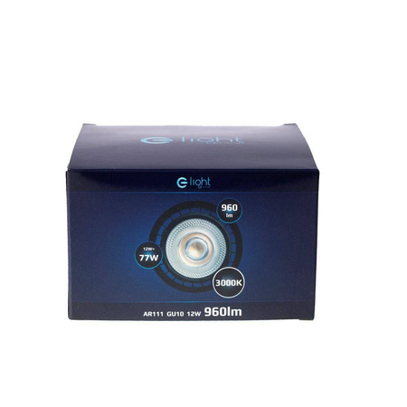 ŻARÓWKA AR111 LED 6W GU10 3000K Czarna