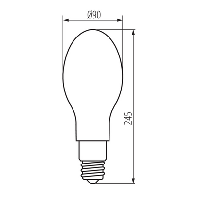 Żarówka do latarni XLED HP D90 E27 26W 4000lm neutralna NW