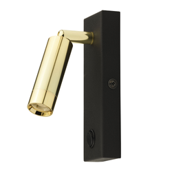 Kinkiet ENZO Czarny/Złoty LED