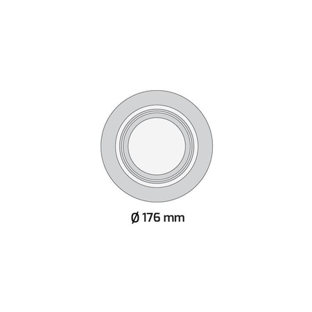 Oczko sufitowe okrągłe Vito białe dla AR111