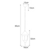 Lampa ogrodowa wisząca K-5007H/N z serii VASCO