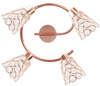Lampa sufitowa spirala 4X40W G9 różowe złotoGLOSSY 98-00484 