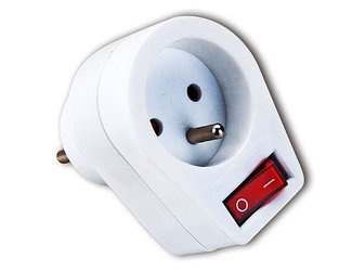 Rozgałęziacz złodziejka 1 gniazdowa z włącznikiem