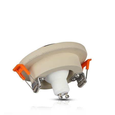 Oczko V-TAC GIPS BETON GU10 Okrągłe Wpuszczane Białe/Różowe Złoto VT-862-MRC 5 Lat Gwarancji