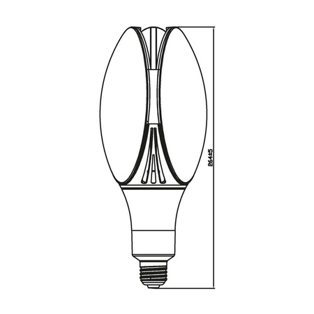 LED E27 PROFI 54W T108 9000lm 4000K INQ