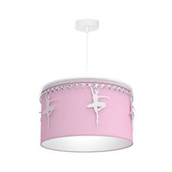 Dziecięca lampa wisząca BALETNICA PINK 1XE27 różowa