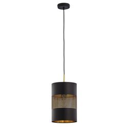 Elegancka lampa wisząca  E27  czarno złota