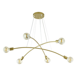 HELIX GOLD LAMPA WISZĄCA 6xE27