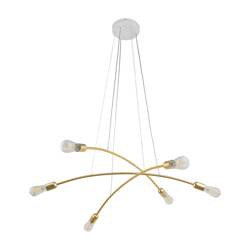 HELIX GOLD LAMPA WISZĄCA 6xE27