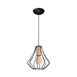 LAMPA WISZĄCA WILL BLACK 1XE27 czarna